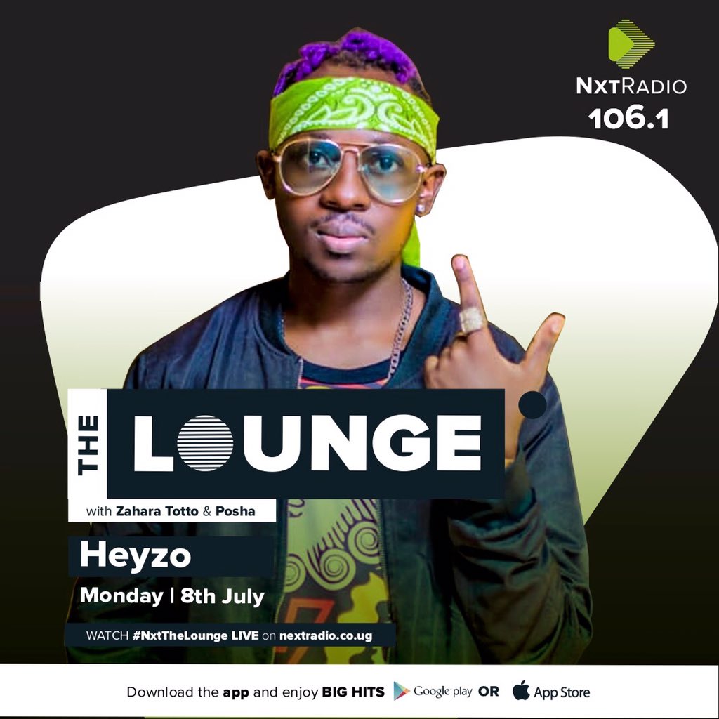 nextradio_ug's tweet photo. Our lunch date today is Heyzo. Coming up today on #NxtTheLounge with @poshaaloyo &amp; @ztotto. https://t.co/AckZ4b6ggl