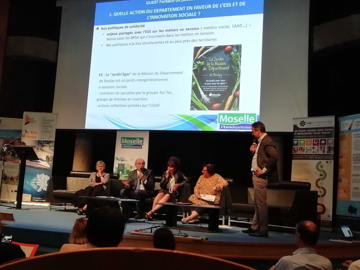 AAFDP's tweet photo. Aujourd'hui, nous sommes à Forbach pour la nouvelle étape de la GUEST, la Gouvernance Unie de l'ESS en Grand Est, avec des conférences et des ateliers sur les innovations sociales des territoires avec la @cress_grandest !

#ESS #GrandEst https://t.co/uZaJ5KRXem