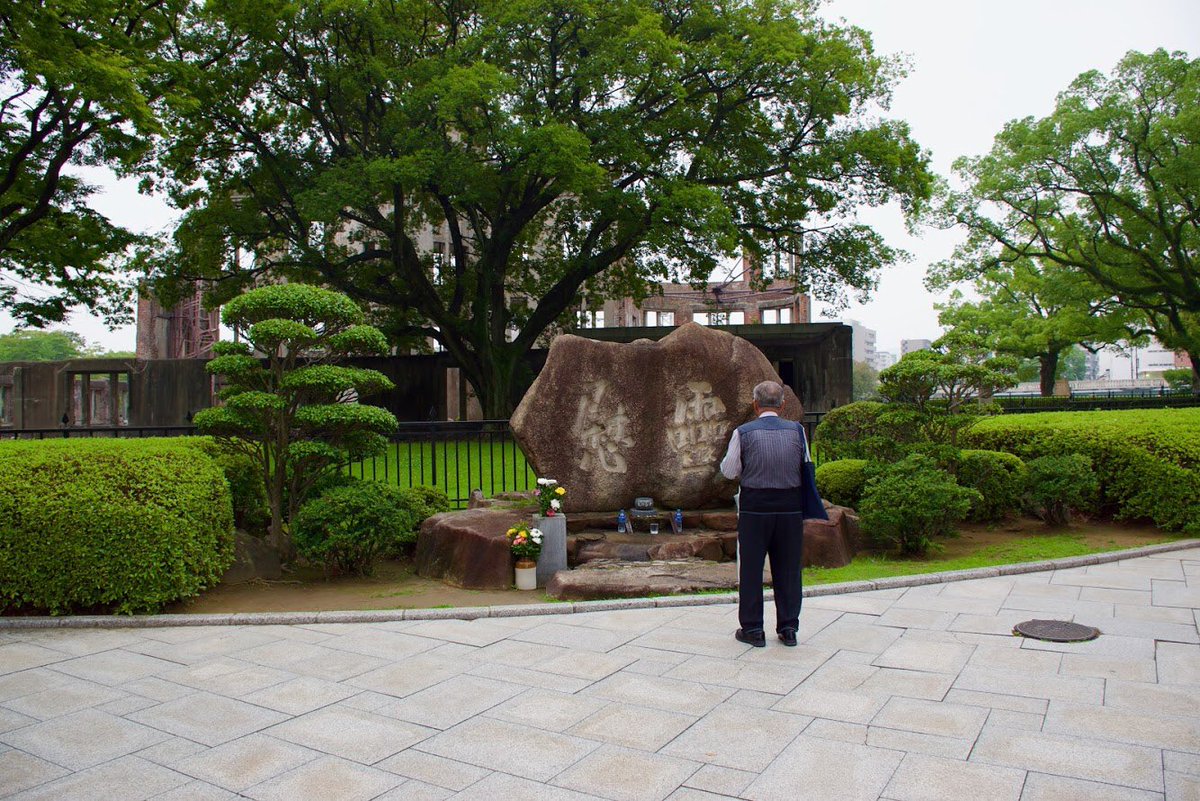 italian_in_JP's tweet photo. I was expecting to find more tourists, instead it’s an extremely peaceful and relaxing place, aside, of course from its horrible history (this is where the A-bomb dropped in Hiroshima).

#hiroshima #japan #japantravel #italianinjapan #広島 #日本  #原爆ドーム #atomicbombdome https://t.co/2fXSJnDezN
