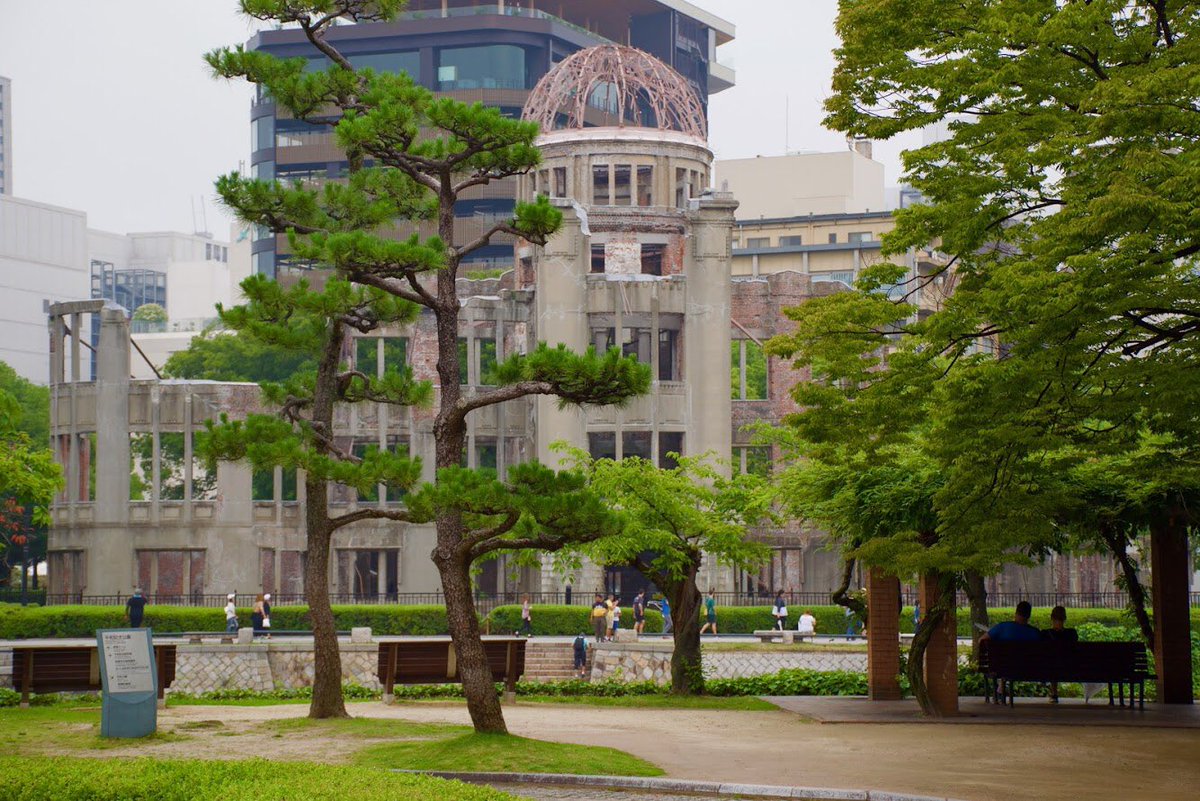 italian_in_JP's tweet photo. I was expecting to find more tourists, instead it’s an extremely peaceful and relaxing place, aside, of course from its horrible history (this is where the A-bomb dropped in Hiroshima).

#hiroshima #japan #japantravel #italianinjapan #広島 #日本  #原爆ドーム #atomicbombdome https://t.co/2fXSJnDezN