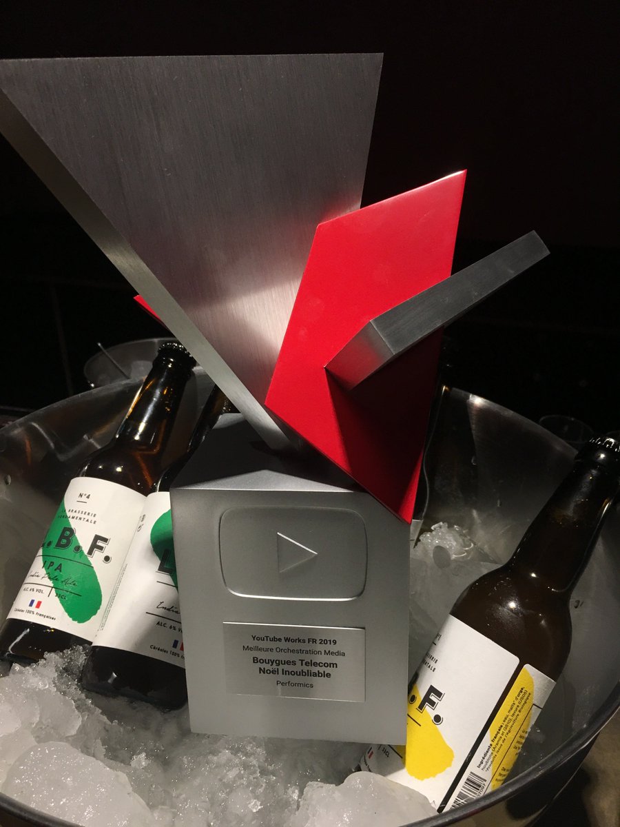 PerformicsFr's tweet photo. Retour en image sur notre gain avec @bouyguestelecom et @BETCParis au 1er @YouTube Festival ! A nous le prix de la meilleur orchestration média 🙏🏼💪🏼 https://t.co/b7iZcM6rlf