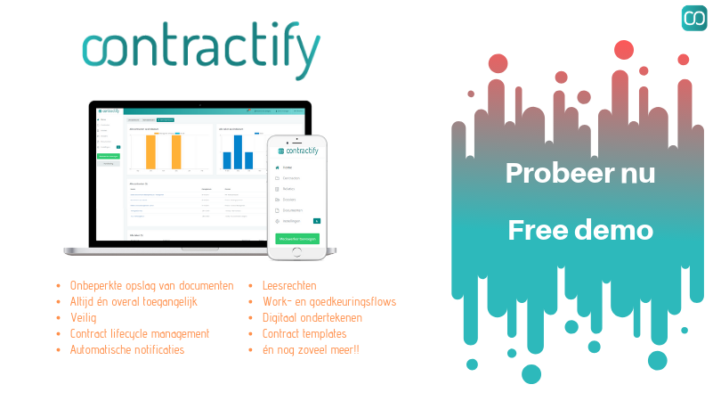 Contractify_'s tweet photo. Wist je dat je Contractify, dΓ© #software voor het centraliseren, beheren en optimaliseren van #contracten, ook gratis kunt uitproberen? Vraag nu snel je gratis #demo aan! https://t.co/gGFndTTjeu #legaltech #contractbeheer #contractmanagement #digitalsigning #contractify #free https://t.co/SbGO3eUzrG