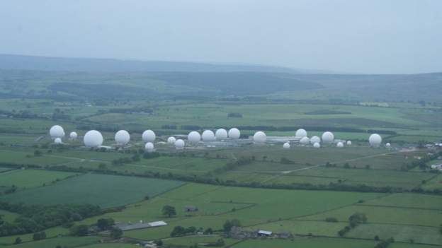 BBCLookNorth's tweet photo. MoD submits plans for new 'golf balls' at RAF Menwith Hill listening station: https://t.co/qvR8unGLxY https://t.co/JgQY3vnvXt