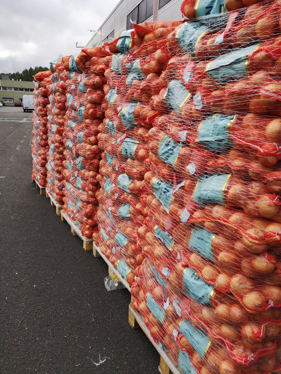 GardenFreshEx's tweet photo. After an eventful previous season, new season Dutch Onions have started and arriving weekly. Prices dropping very quickly as availablity increases. These will be delivered to shops and restaurants all over Scotland. https://t.co/vmk2siIs8p