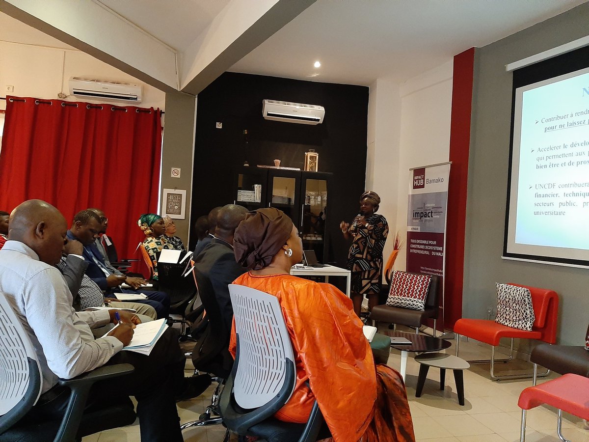 Jamelino Akogbeto (@jamelinoa) on Twitter photo Sabine sharing the "leave no one behind in the digital era" strategy at digital innovation event organized by UNCDF in partnership with Impact Hub Bamako @UNCDFMM4P <a href="/MensahSabine/">Sabine Mensah</a> <a href="/bery_kandji/">Bery Kandji</a> <a href="/impacthub/">Impact Hub Network</a> Sabine sharing the "leave no one behind in the digital era" strategy at digital innovation event organized by UNCDF in partnership with Impact Hub Bamako @UNCDFMM4P <a href="/MensahSabine/">Sabine Mensah</a> <a href="/bery_kandji/">Bery Kandji</a> <a href="/impacthub/">Impact Hub Network</a>