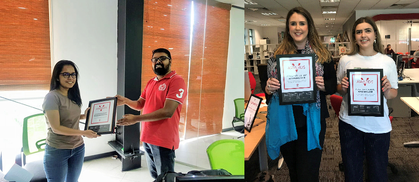 VolumeLtd's tweet photo. A huge congratulations to our Q2 V-Award winners! Hannah, Jordan and Prasadi! 👏🎉 #awards #recognition #LifeatVolume #congratulations #Vawards https://t.co/oMWm6VYWAZ