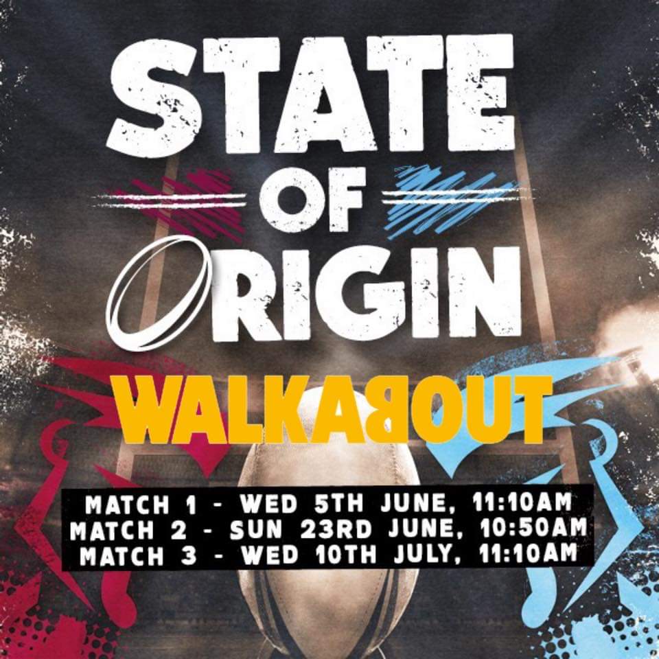 State Of Origin 🏉

Tomorrow | Open from 10:30am 📅

Full menu available 🍳