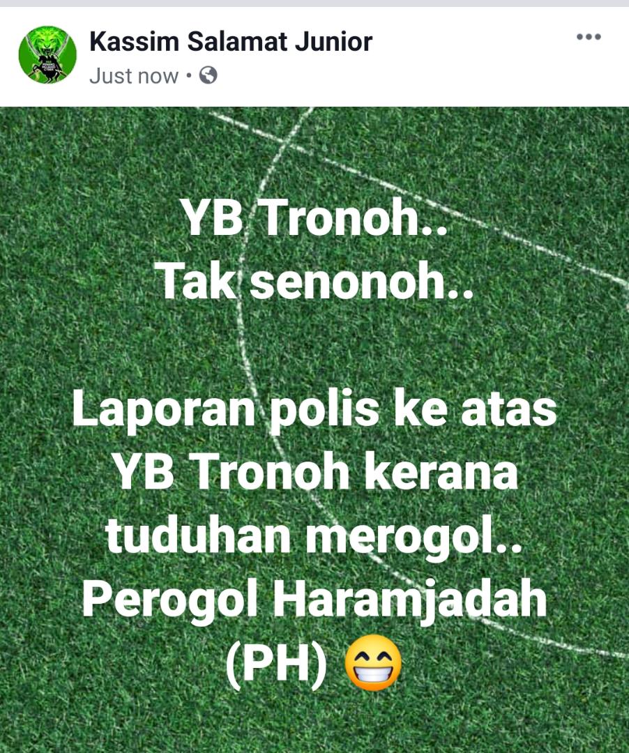 PenangJoe's tweet photo. @ManikamManiam @swagger_selatan Nampaknya Astro Awani dan Malaysia Today telah memPHitnah abg besaq melayuPH ini..

Mana mungkin abg besaq melayuPH ini yg juga YB Tronoh akan buat perkara tak senonoh ini..

#PHesemburit #PHerogol #PHendapSkirtAmoi
#Dap_Anti_Islam #MenangDenganMenipu
#DapRASIS #D4PBIADAP #D4PJAL https://t.co/gynwEDDExD