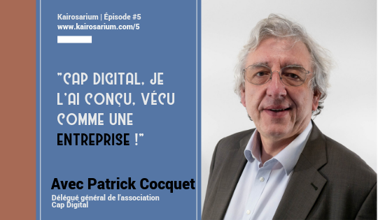 Cap_Digital's tweet photo. 🎙️"Comment piloter un pôle de compétitivité d’envergure européenne ?" Notre DG @PCocquet livre son expérience et sa vision de CEO du pôle leader de la transition numérique et écologique dans le dernier podcast de Kairosarium, avec @ClaireRibou. 
https://t.co/uE3nmd1EPp https://t.co/wm0lYAyNce