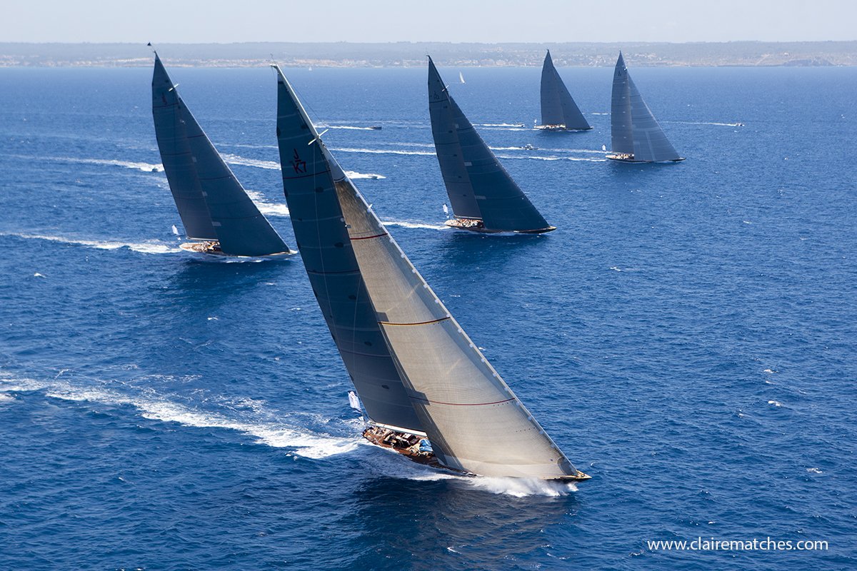 5 <a href="/OfficialJClass/">J Class Association</a> racing at the superyacht cup #PalmadeMallorca
