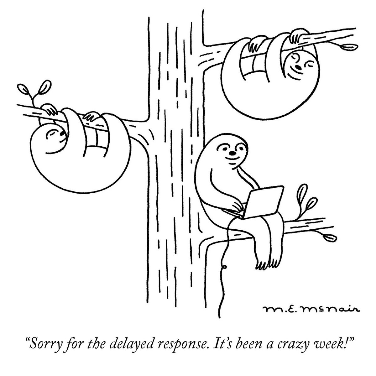 NewYorker's tweet photo. Back at work after a long weekend. https://t.co/UITwbJf7EE