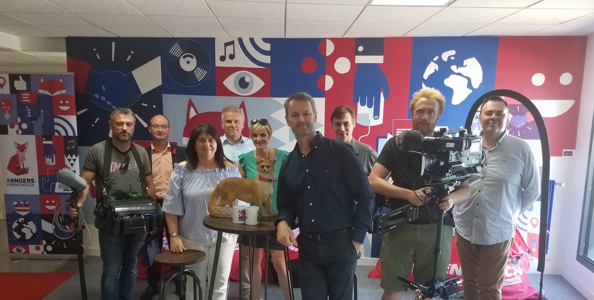 Aujourd'hui, #AngersFrenchTech accueillait <a href="/F3PaysdelaLoire/">France 3 Pays de la Loire</a> pour servir d'écrin au prochain numéro #EnquetesDeRegion diffusé courant septembre - avec notamment <a href="/Wishibam/">Wishibam</a> <a href="/CottosMedical/">Cottos Medical</a> et <a href="/ChristopheBechu/">Christophe Béchu</a> 

Merci à toute l'équipe technique, visiblement sous le charme des lieux :)