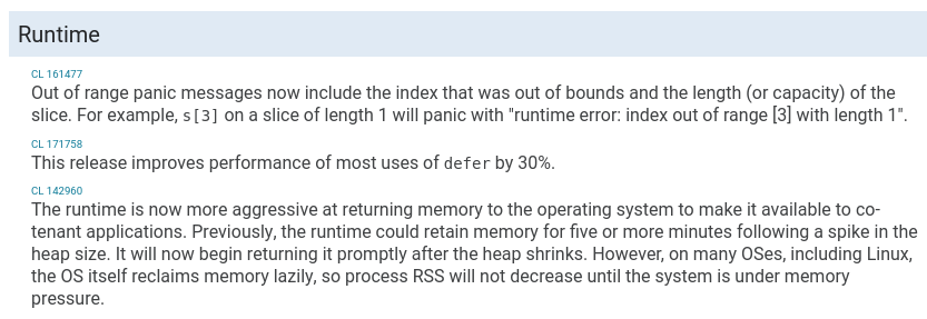 nussjustin's tweet photo. Wrote myself a userscript (Tampermonkey) that shows links to the relevant CLs on the #golang release notes. Makes finding the relevant CLs much less annoying (no more dev tools or source viewing) https://t.co/Nk0gu2krdg https://t.co/DeVsOzhxjV