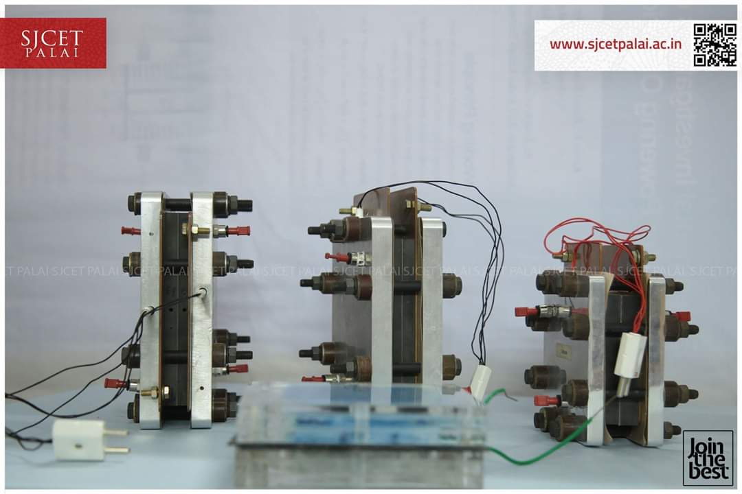 SJCET_PALAI's tweet photo. Five days Faculty Development Programme on "Recent Advances in Fuel Cells" gave its participants an insights on Mechanical Engineering Research Lab of SJCET PALAI.  
#sjcet #sjcetpalai #ME
#FDP #FuelCells #TechnologyfortheFuture https://t.co/7yI39yxiil