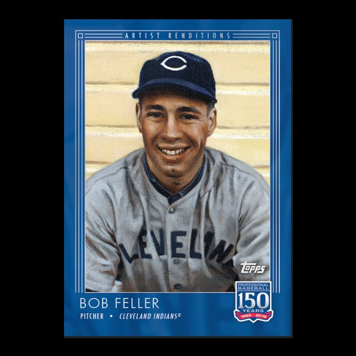 CardboardStats's tweet photo. New week of #150YearsofBaseball cards!
#55 Eric Gagne, Dodgers - Records and Award Winners
#56 Derek Jeters, Yankees - Historic Moments
#57 Bob Feller, Indians - Artist Renditions
Feller artwork by @GraigKreindler https://t.co/fKFhwbB3SY