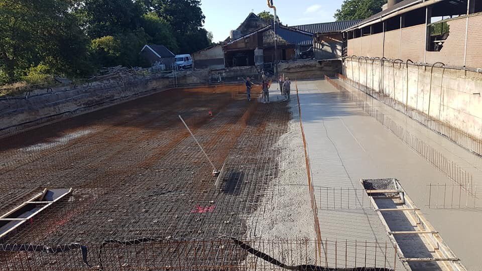 Vandaag een mooi klusje in #Havelte, keldervloer. abcmortel.nl #betonvloer