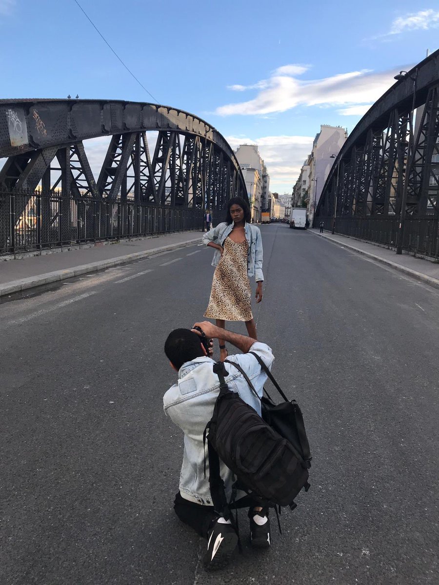 PomadeDesignNYC's tweet photo. Photo shoot near Gare du Nord. #photoshoot #TuesdayMorning #fashionday #BehindTheScenes https://t.co/LpvUxWsyuP
