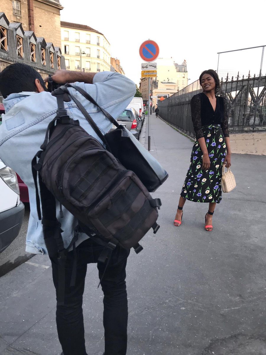 PomadeDesignNYC's tweet photo. Photo shoot near Gare du Nord. #photoshoot #TuesdayMorning #fashionday #BehindTheScenes https://t.co/LpvUxWsyuP