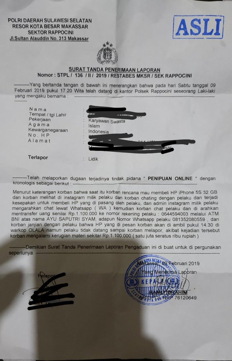 BowoSr's tweet photo. @instagram @instagram  
Selamat malam 
Saya pemilik akun instagram asli @mr.x_makassar 

Ada akun palsu yang menggunakan nama dan mengambil testimoni saya untuk melakukan penipuan 
Harap pihak instagram menindak lanjuti dan memblokir akun fake tersebut 

AKUN PALSU @mr_x.makassar https://t.co/tGDBeOeQby