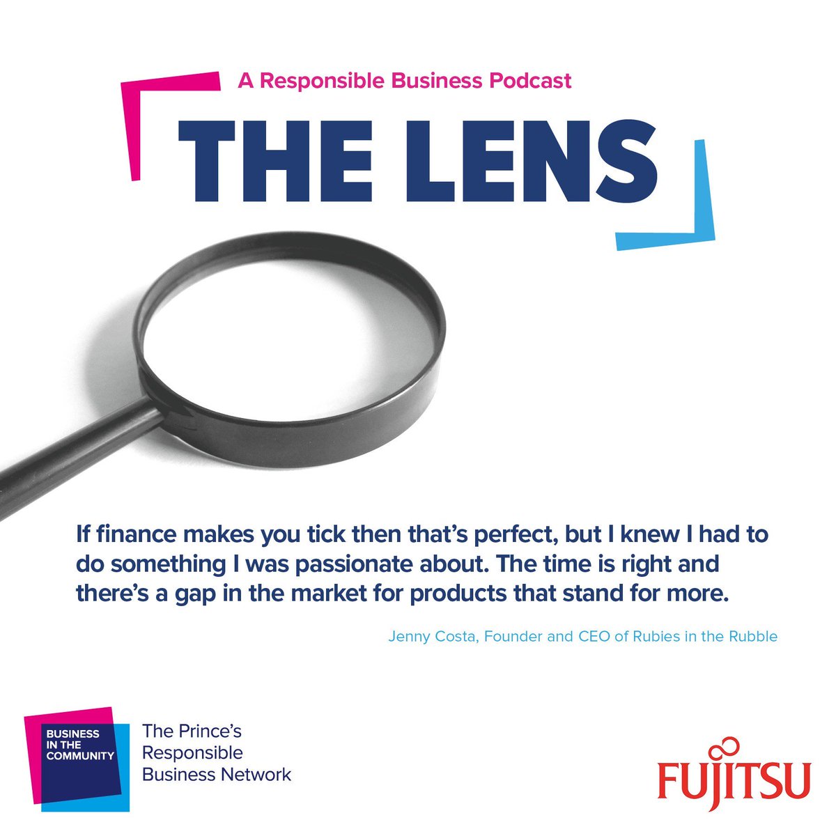 BITC's tweet photo. Listen to the latest episode of  #TheLensRB featuring Jenny Costa, the founder of @rubiesinrubble and Lord Price @markprice284 founder of @EngagingWorks  and former head of @Waitrose talking with our host 
@OliBarrett  Listen here: https://t.co/xdKtZjN6LE #responsiblebusiness https://t.co/CbpAtbRroF