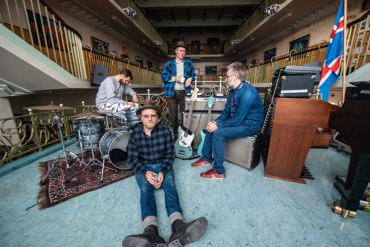 kexp's tweet photo. We're 15 minutes out from the worldwide premiere of ADHD's KEXP session from #Airwaves18! Watch the Icelandic four-piece play out their jazz- and rock-inspired style at @icelandairwaves - and ask them questions in the live chat as you watch! Join us here: https://t.co/atWwXG4A7g https://t.co/khtASXbVQn