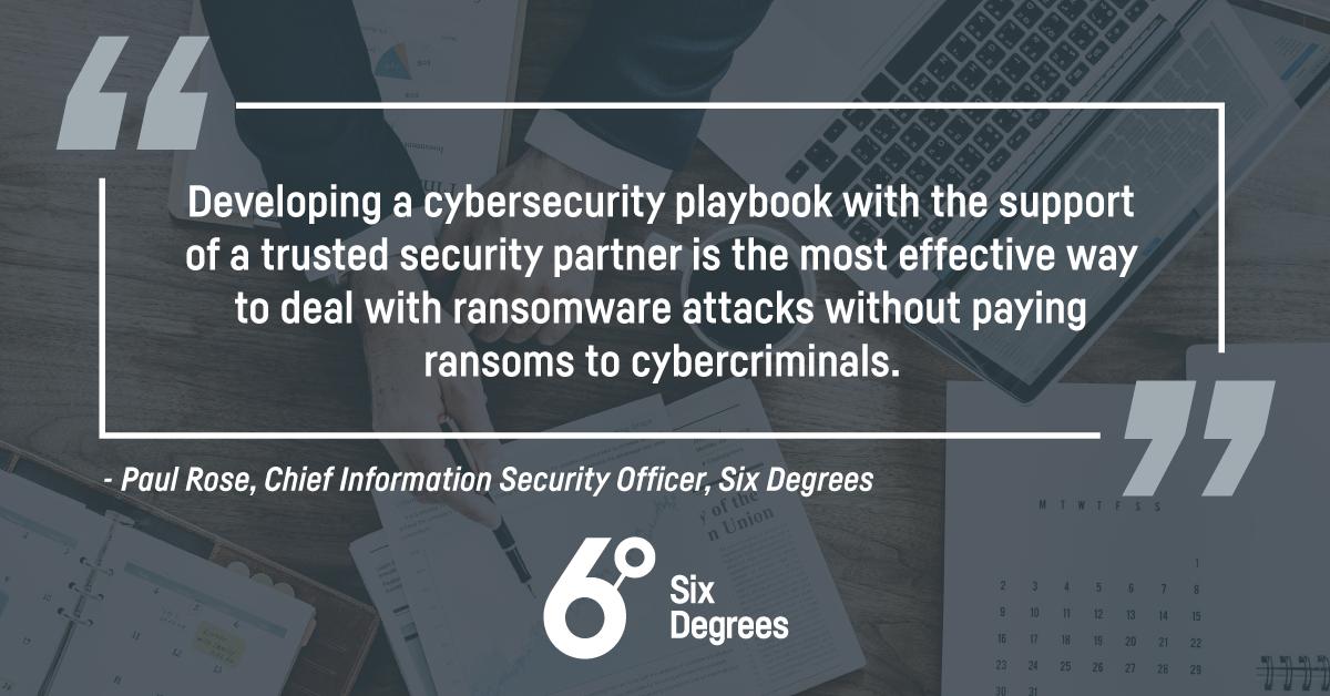 6degreesgroup's tweet photo. To pay or not to pay? Our Chief Information Security Officer Paul Rose's new article for @TEISS takes you through the #Cybersecurity ethics and best practices you should consider when dealing with #Ransomware demands. Check it out here: https://t.co/LE9vkBfUFb https://t.co/VzdO2lse6D