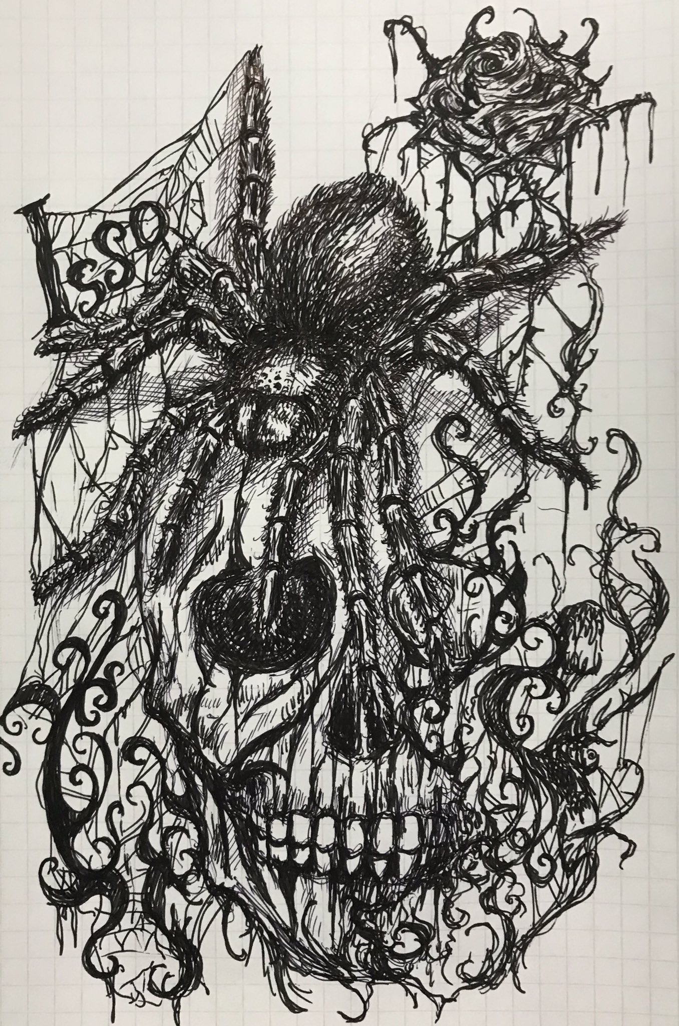 いっそ タトゥーっぽいイラスト イラスト 絵 タトゥー お絵かき 絵師の集い タランチュラ スカル 薔薇 イラスト王国 ボールペン アナログ絵 いっそ タトゥーっぽいイラスト イラスト 絵 タトゥー お絵かき 絵師の集い タランチュラ スカル 薔薇 イラスト王国 ボールペン アナログ絵