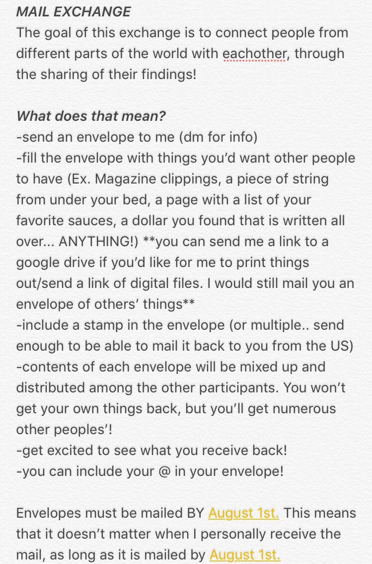 prettymuchfood's tweet photo. Hey everyone!
I’m going to be hosting a mail exchange! 
Information is below, open internationally! 
DM me with any questions! https://t.co/n7LDkYpRf3