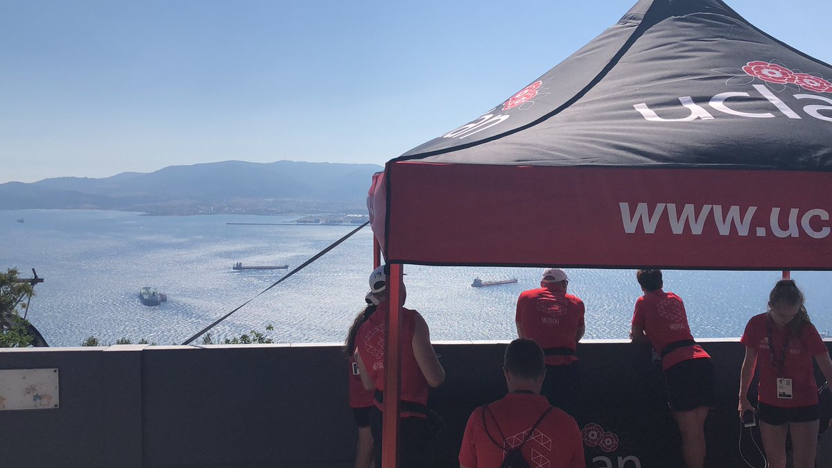 AndyBaller16's tweet photo. Set up at the top of the rock⛰ ready for cyclist’s to finish! 🚴🏻‍♂️🚴🏻‍♀️#Gib2019 #cycling https://t.co/tmTJygOKVM
