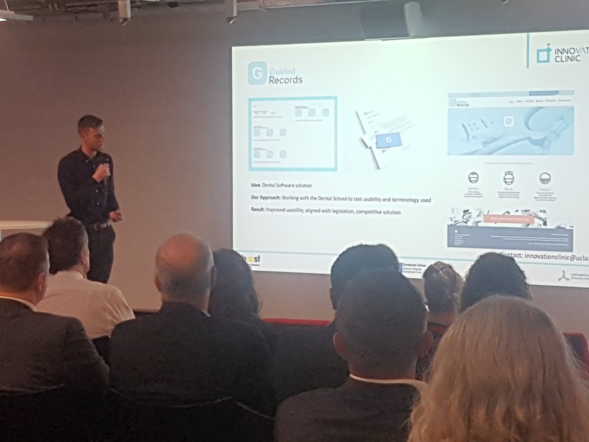 UCLanStartUp's tweet photo. From calf coats to football flick training , the Innovation Clinic has seen some interesting solutions to problems we didn't realise existed! #propellernetwork https://t.co/8A8lb0vrUL