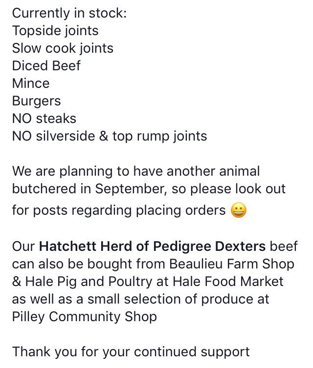 We have sold out of #steak &amp; stocks of #burgers are low #summer #bbq If you fancy a change or making your own burgers, we have #mince #topside #dicedbeef