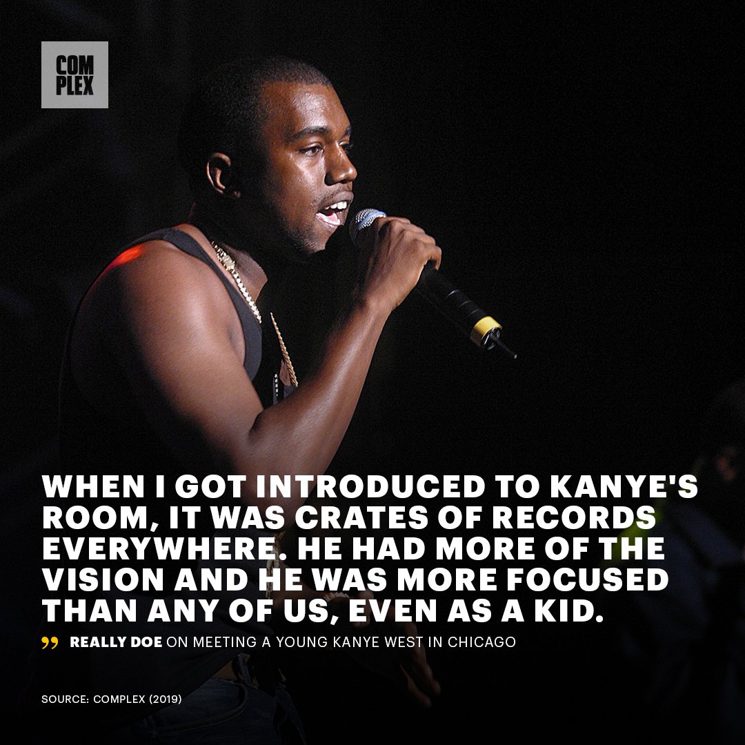 “We kinda grew up in the hood. Mrs. West gave us an outlet to create music in her home in the suburbs," <a href="/reallydoemusic/">Really Doe</a> and others remember meeting a young, determined Kanye West.

Here's an inside look at Ye's ’90s Chicago Rap Group, the Go Getters: cmplx.co/4IQmTvn