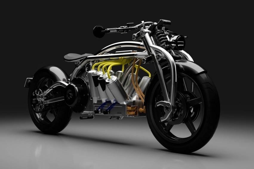 Riccmart's tweet photo. La primera moto eléctrica de Curtiss será más cara y potente de lo que anunciaron: 217 CV y por 66.804 euros. Tras la desaparición de Confederate, Curtiss Motorcycles sacará en 2020 una moto eléctrica de lujo destinada a muy pocos mortales y con características muy especiales. https://t.co/oFged7f6YK