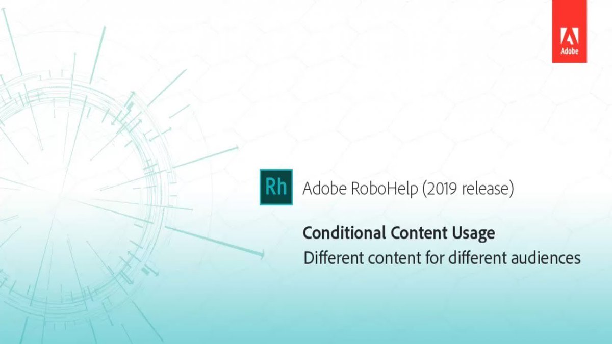 kssagar's tweet image. RT Easily create rules and apply them to a topic, paragraph or word using the new conditional text panel in Adobe #RoboHelp (2019 Release).
Learn how: adobe.ly/32jtDl4
#AdobeRoboHelp #TechComm #ContentAuthoring