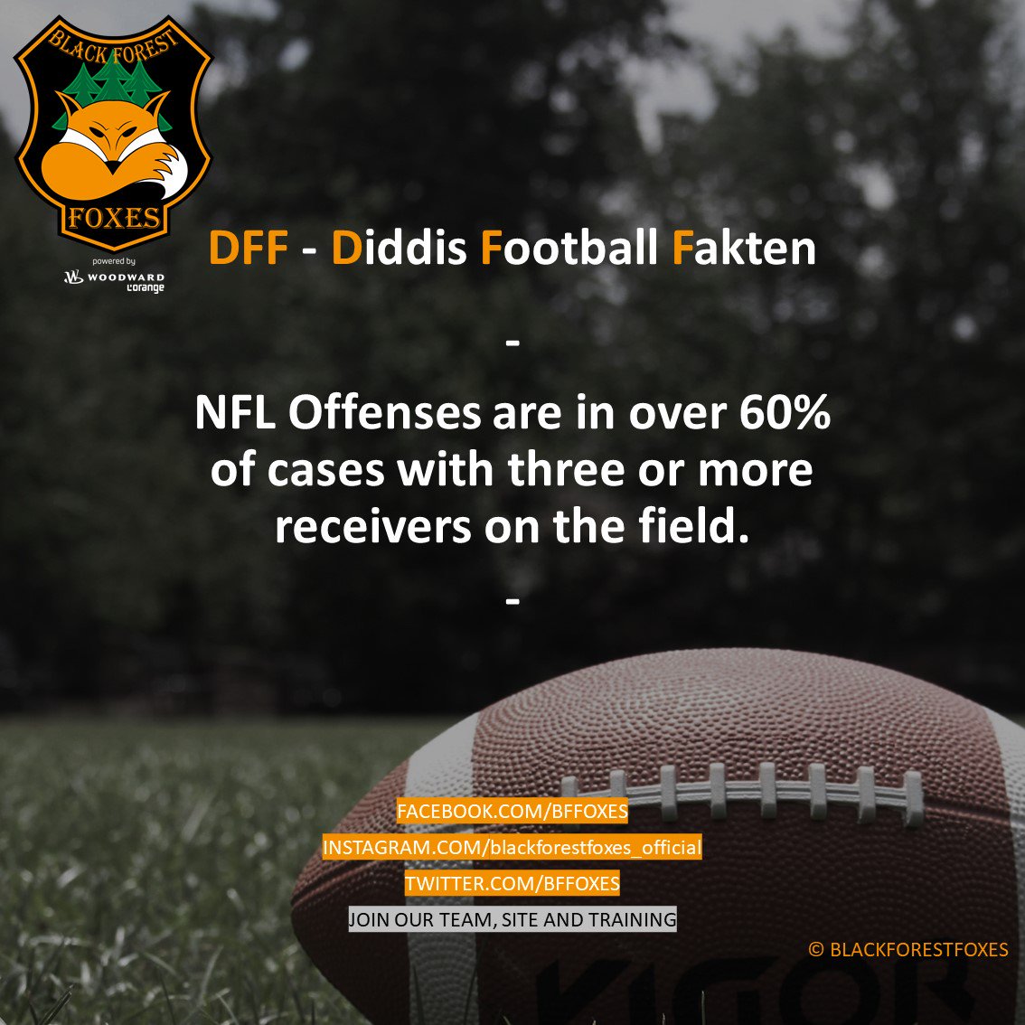 bffoxes's tweet photo. #dff #diddisfootballfakten #foxes #blackforestfoxes #woodward #lorange #rannfl #rannflsüchtig #nfl #gfl #eaglesherrenberg #offense #defense #football #americanfootball #superbowl #nfldraft #footballseason #touchdown #collegefootball #nflfootball #footballfakten #footballfacts https://t.co/ZqX6GEv5hR
