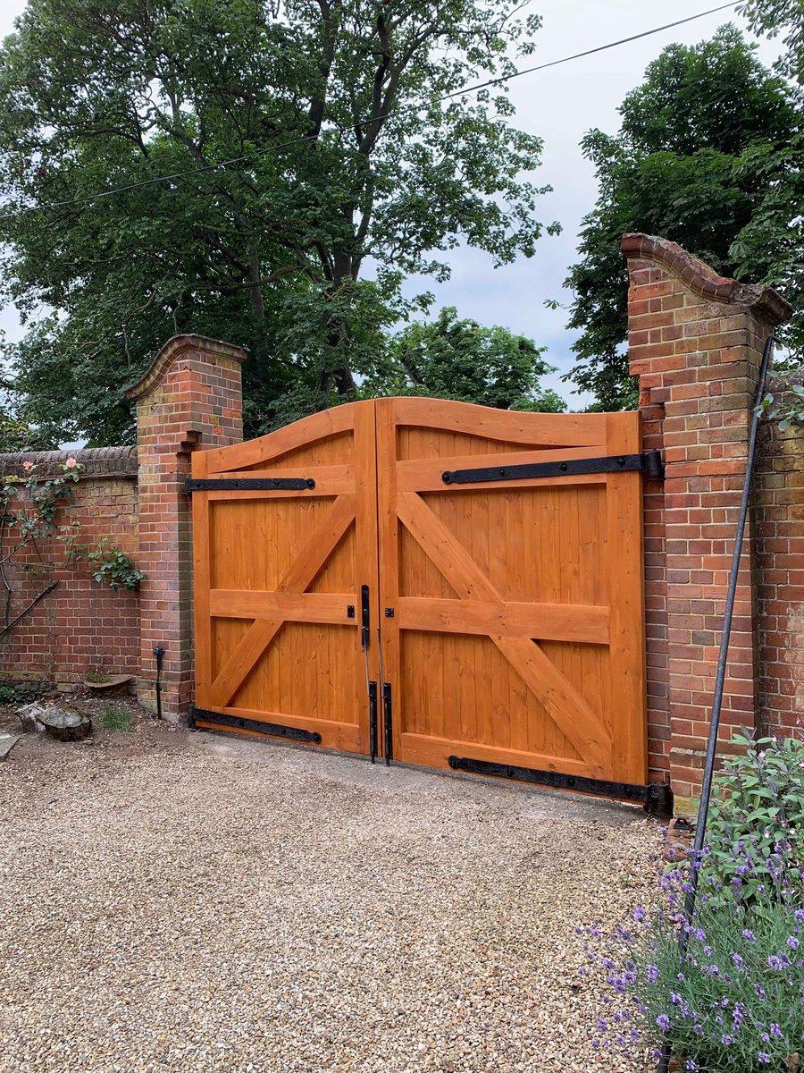 A bespoke pair of gates manufactured and installed by our team today!