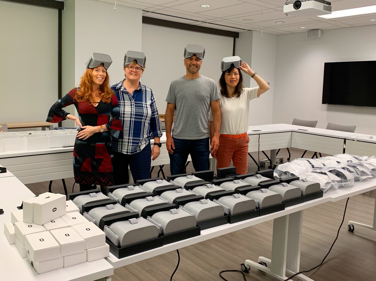 paulamacdowell's tweet photo. Getting ready for data collection on teaching/learning with an immersive VR language learning game that has AI-powered smart characters: Argotian! #VirtualReality #Oculus #OculusGo https://t.co/VBnv2gxfrO