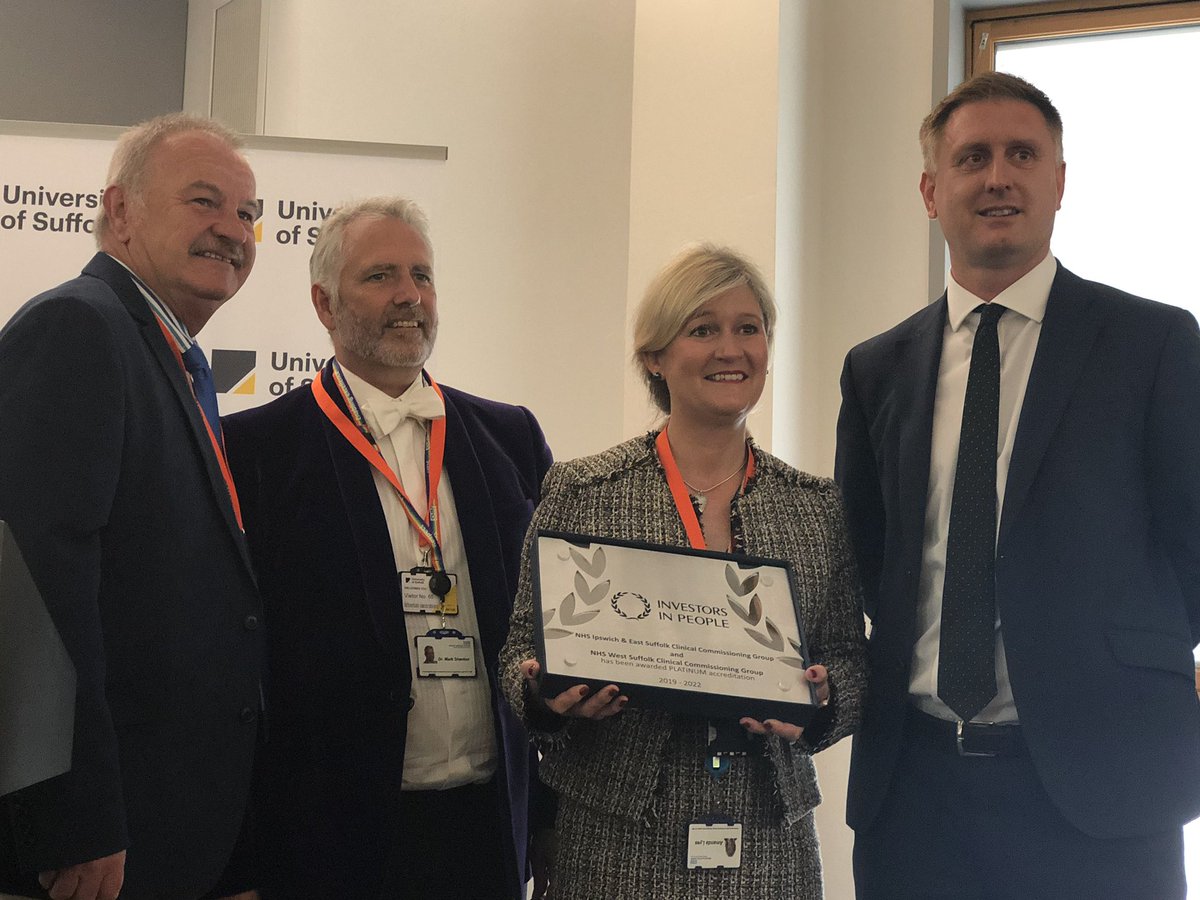 “The team spirit in the CCG is excellent... they are one of the top CCGs in the country &amp; one of only three CCGs to achieve platinum level” 🏆🏆🏆 

Congratulations to @IESCCG for being awarded 🎖Platinum🎖 for Investing in People <a href="/IIP/">Investors in People</a> <a href="/lisajnobes/">lisa nobes</a> #Suffolk