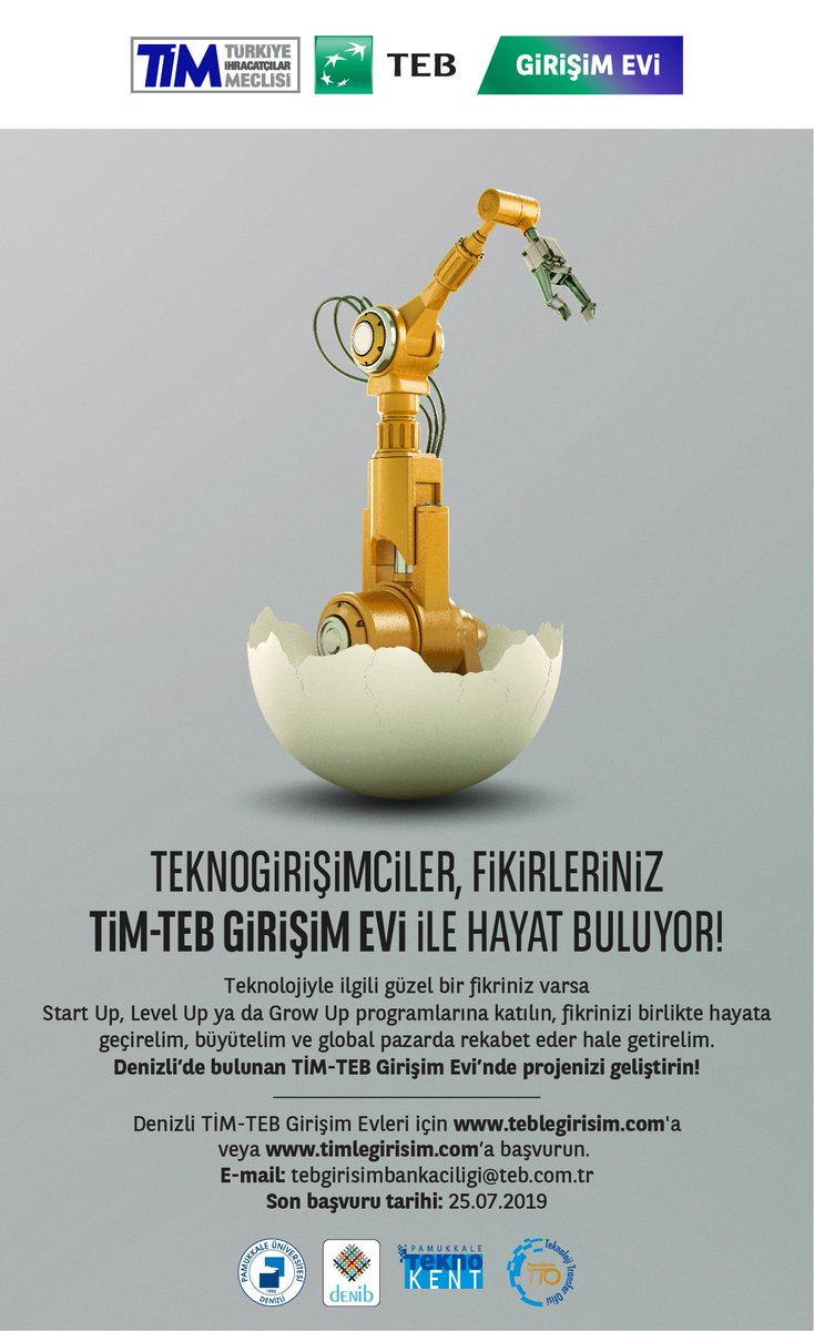 <a href="/PauTeknokent/">Pamukkale Teknokent</a>  <a href="/pautto/">Pamukkale TTO</a> @lhanKkkaplan1 <a href="/TEBleGirisim/">TEB'le Girişim</a>