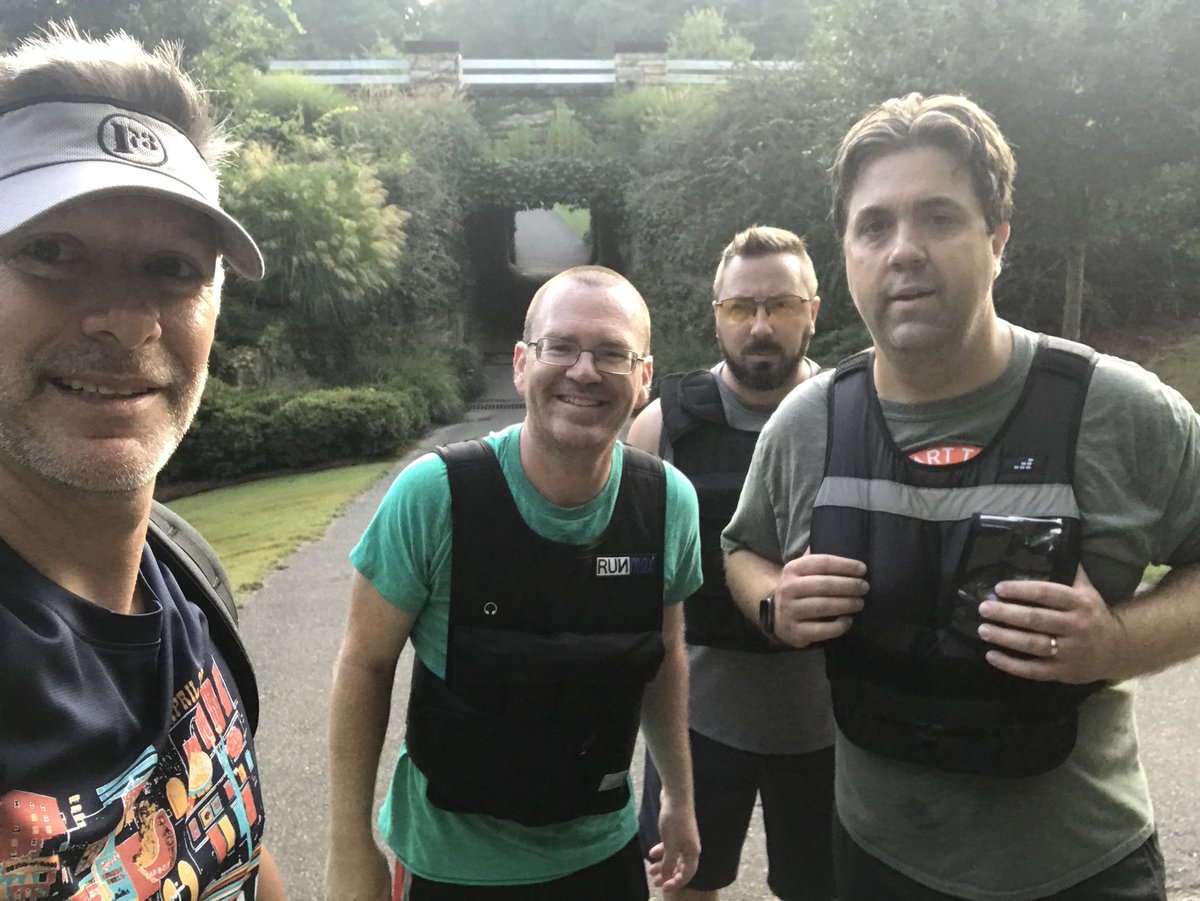 F3TheHTR's tweet image. The Four Horsemen?  Nah, it’s just us, destroying over 3 miles of ruck and leaving a trail of good conversation as a reminder to all who may pass. #comegetbetter #getsomeweightonyourshoulders @F3Birmingham @F3ThePack #F3Counts