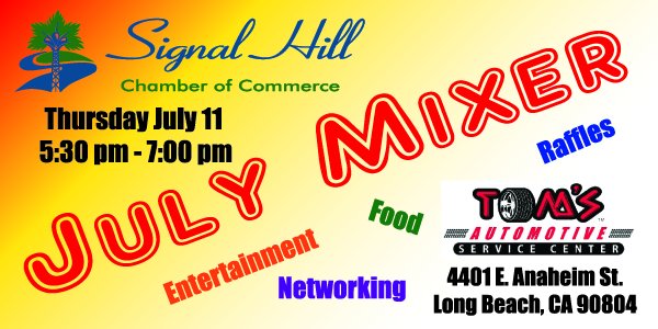 Come join us for another exciting Signal Hill Chamber Mixer - mailchi.mp/805cb0bd05de/c…