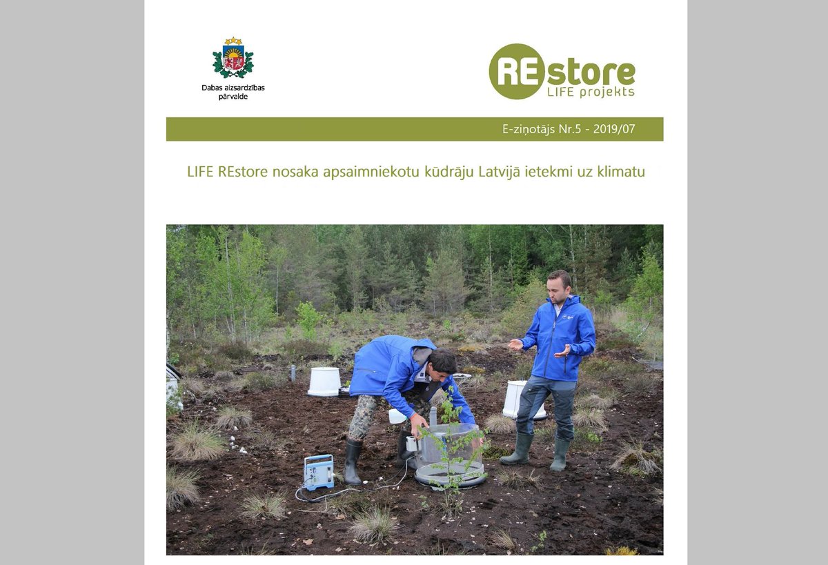 LIFE_REstore's tweet photo. Sagatavots e-ziņotājs par apsaimniekotu kūdrāju Latvijā ietekmi uz klimatu - cik liela ir kūdrāju apsaimniekošanas ietekme uz siltumnīcefekta gāzu emisijām un kā tos apsaimniekot klimatam draudzīgi: https://t.co/DZnPVloh4c https://t.co/SD5ZwiHe2P