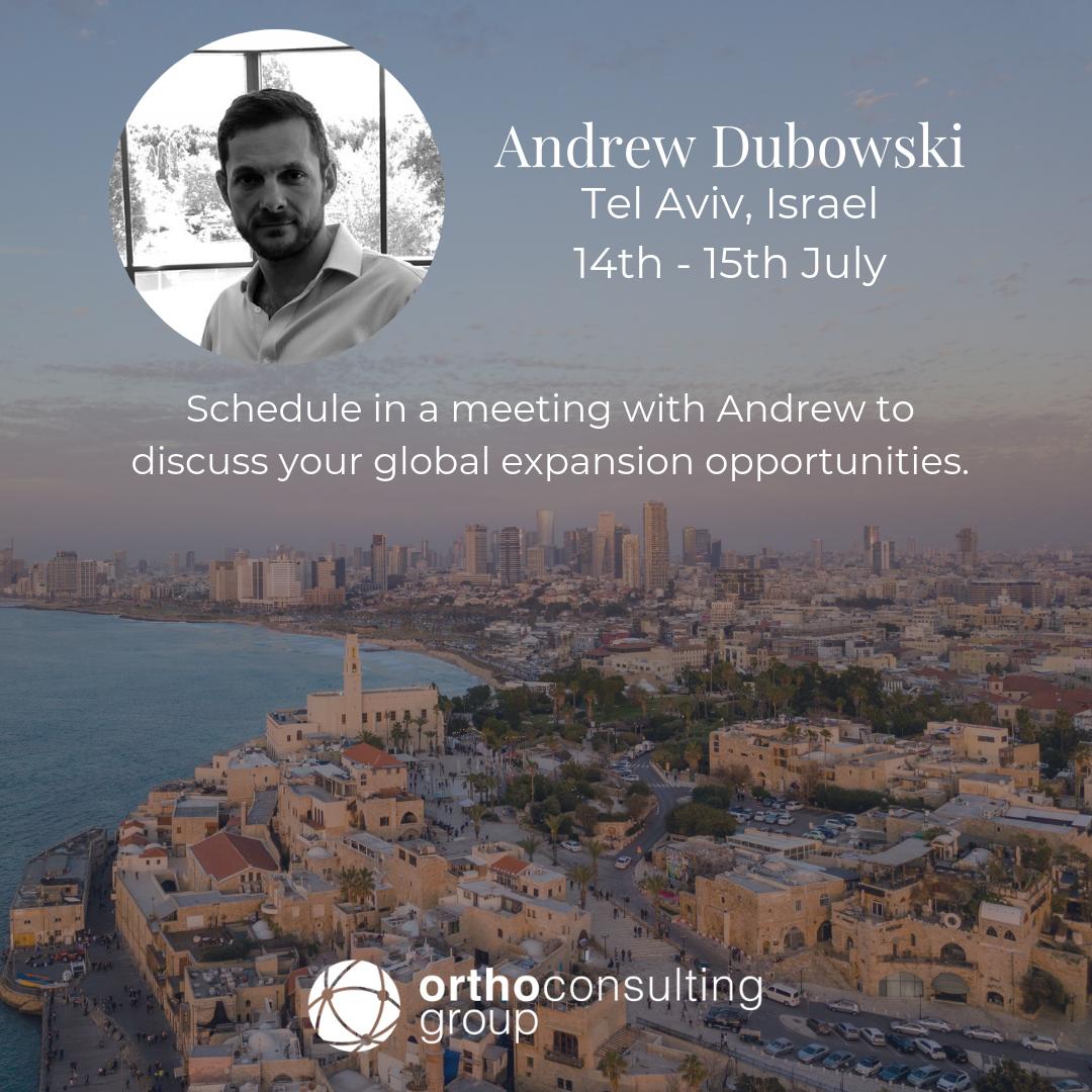 OrthoCG's tweet photo. @skidubbowskiOCG is visiting some of our distributor contacts in Israel on the 14th - 15th of July.  He still has some availability whilst in Tel Aviv to meet and discuss several business development opportunities.
 
Please direct message him to schedule in a meeting. https://t.co/21YhlYLNBZ