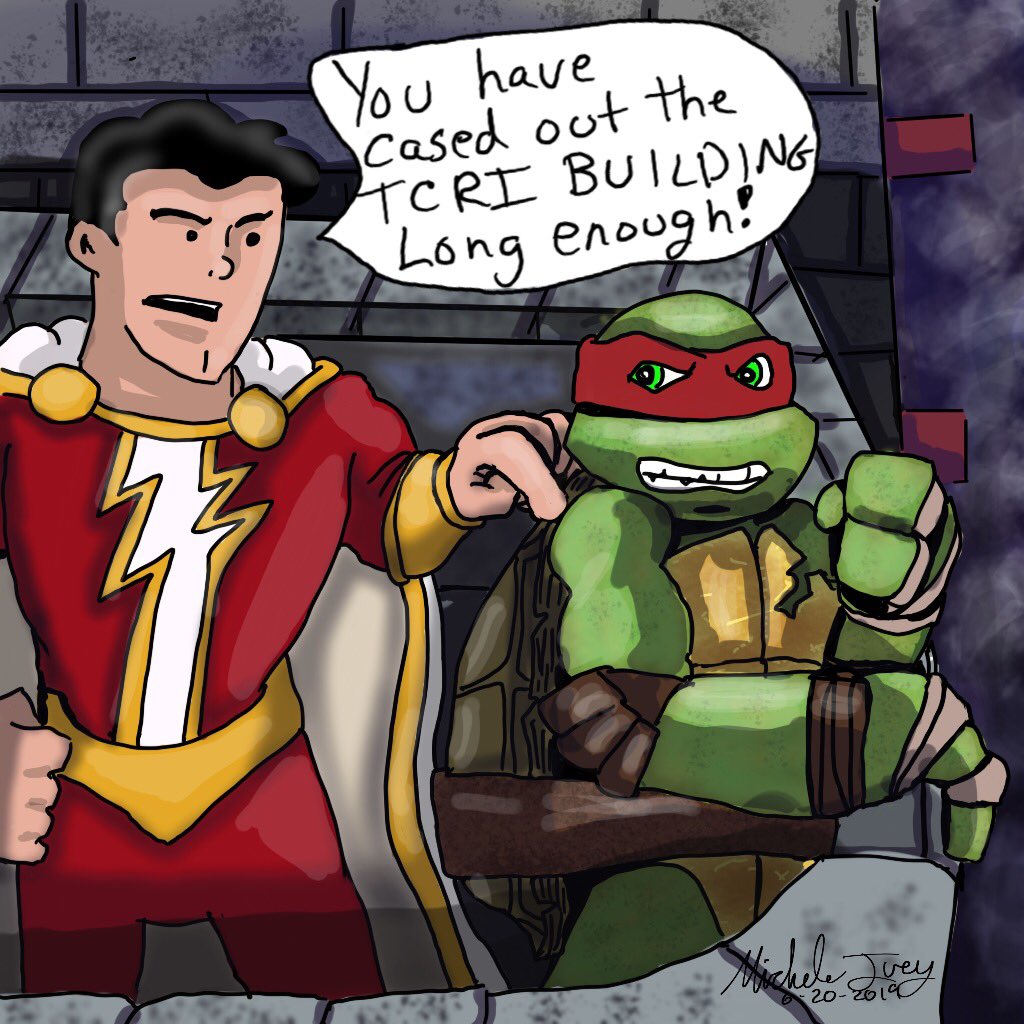 cowabungacorner's tweet photo. Turtles with other characters voiced by the same actor. Here’s #Raphael with #Shazam both voiced by @SeanAstin #TMNT #TeenageMutantNinjaTurtles @TMNT #TMNTfanart #TMNTart #NinjaTurtles #RaphaelTMNT #TMNTRaphael #DCComics #NickTMNT #NickTurtles #Nickelodeon #SeanAstin #FanArt https://t.co/XY7QVe09HH