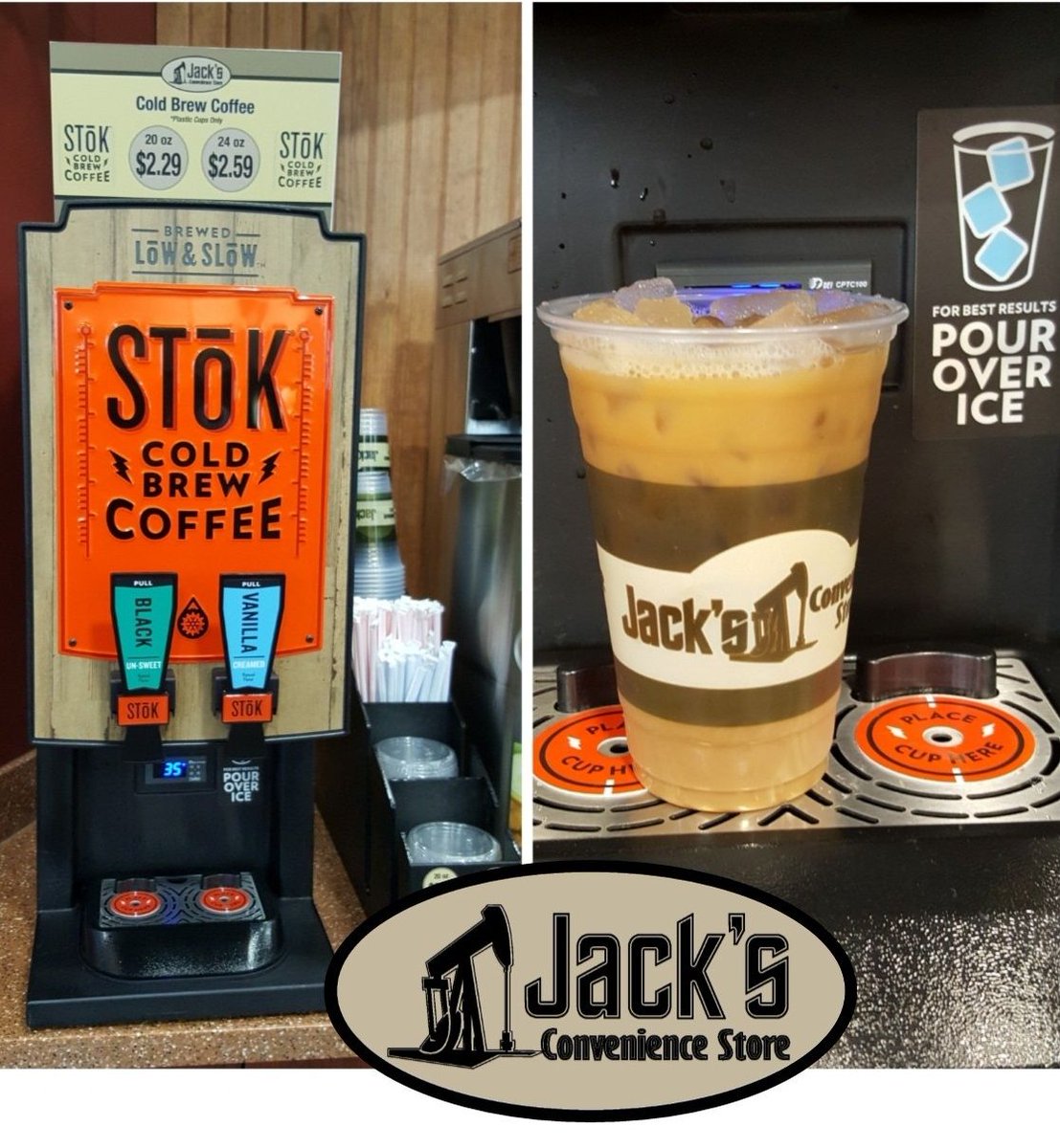 KnowJacks's tweet photo. When the weather man says triple digits today, all I hear is it's going to he an ice coffee kinda day πβ #knowjacks #decisions #coldbrew #stokcoffee https://t.co/cCunAMWpUG