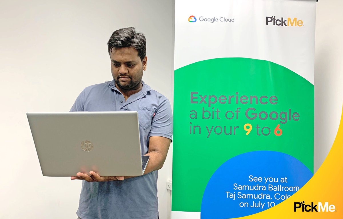 PickMeLK's tweet photo. PickMe getting ready for the Google Cloud Day happening tomorrow!
#PickMeMeetsGoogle
#SriLanka #PickMe #GoogleDay https://t.co/0tME8wdjSj