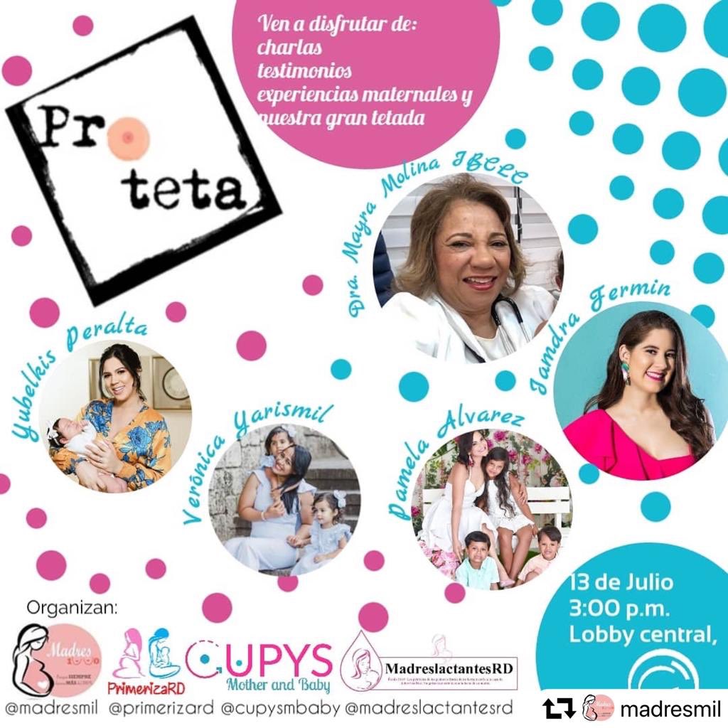 sodomep's tweet photo. Te invitamos a que Apoyes a los organizadores de este evento denominado #ProTeTa, en el cual estará participando nuestra abanderada en el tema de Lactancia: La Dra Mayra Molina. https://t.co/tEUrdngTEG