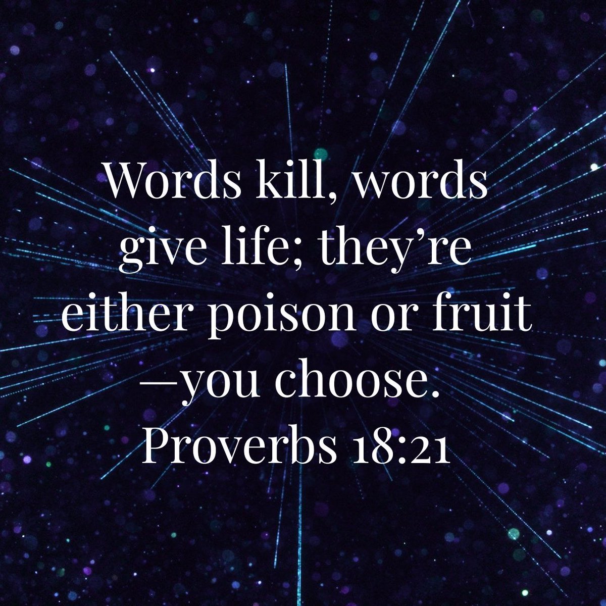 Dolarpo's tweet photo. Words kill, words give life; they’re either poison or fruit—you choose.
Proverbs 18:21 MSG
https://t.co/7TCXHNAtLV https://t.co/dfv9S0mM0E