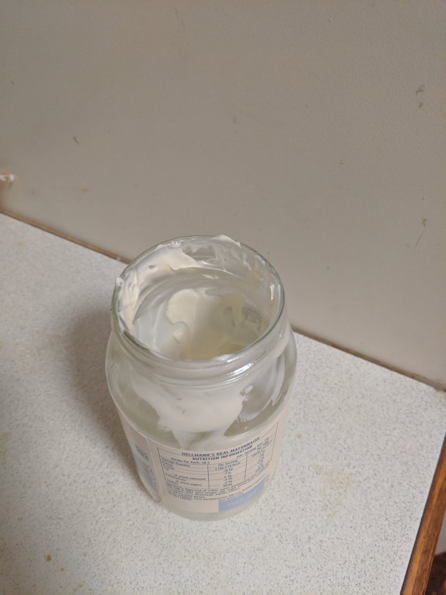 MyBigAdventure_'s tweet photo. Mayo jar empty again? #JustKetoThings #keto #healthystruggles https://t.co/2CvCScz8hh