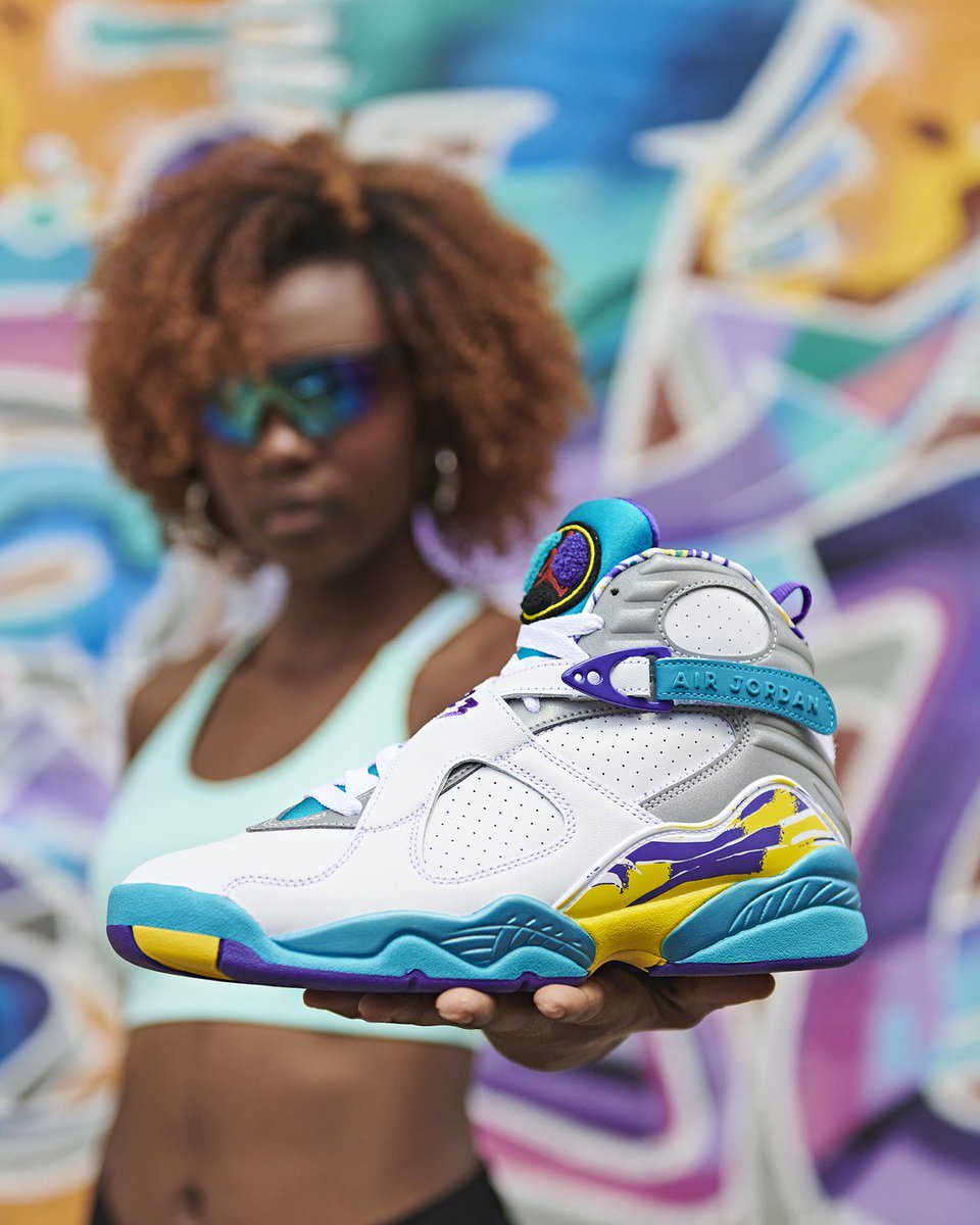 jdsportsus's tweet photo. Make colorful waves 🌊 The women's Air Jordan Retro 8 OG 'Aqua' makes its debut on https://t.co/nGZzf3zB76 on Friday. Hit up JDX for exclusive access to our hottest drops: https://t.co/dwWtm3SW4q

@jumpman23 #AirJordan #Jordans #Retro8 #Aqua #MeInJD https://t.co/DgKVGcaiLZ